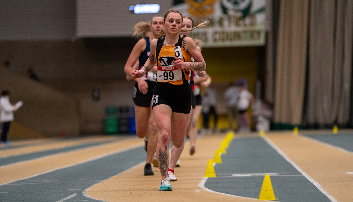 Scrimger Shines at ACAC Indoor Track Champs
